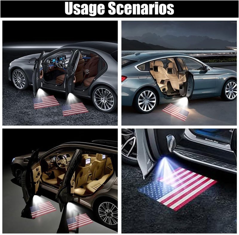 GLSOWEE Car Door Lights Logo Projector, Wireless Car Door Logo Light, LED Welcome Courtesy Light Ghost Shadow Projector Lamp, Holeless Magnet Sensor Light Accessories - Image 5